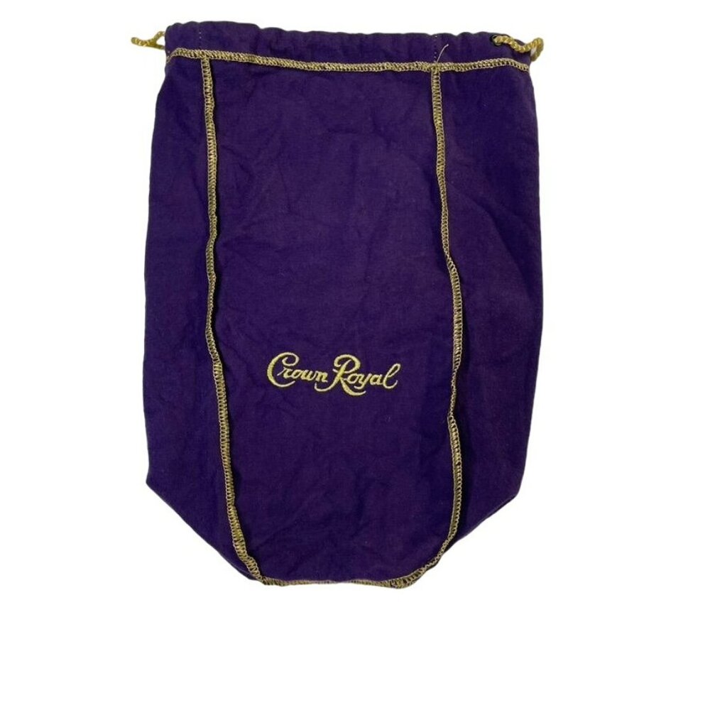 Crown Royal Pouch Purple  Bag Drawstring Bottle Large Barware Decor u